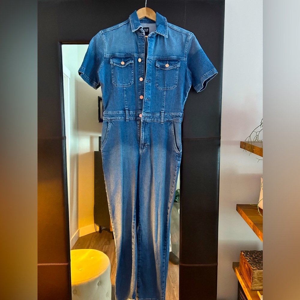Gap denim jumpsuit